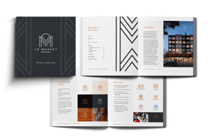 Le market branding mockup