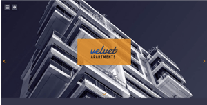 Exemple d'appartements en velours